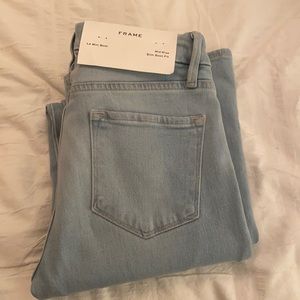 Frame jeans- size 27, mid rise slim boot fit. Brand new, never worn